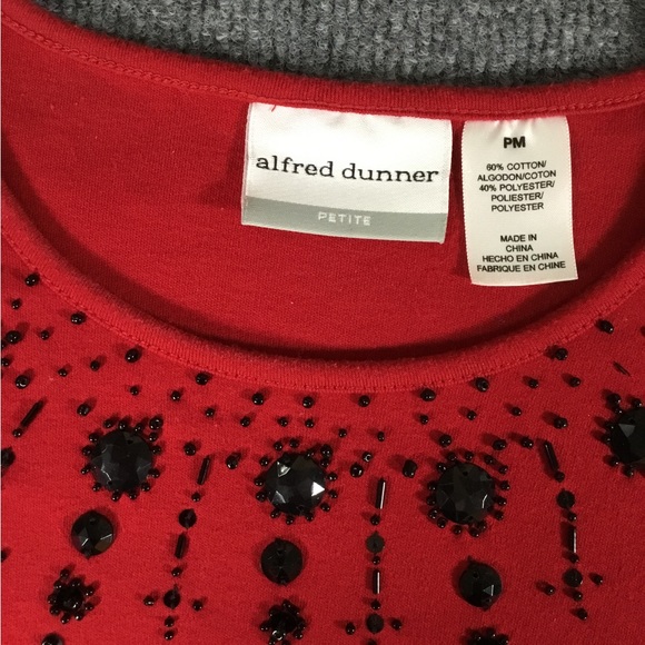 Alfred Dunner ladies top 3/4 sleeve size PM - Picture 3 of 6